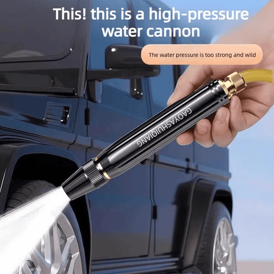 High-pressure car wash and garden hose spray nozzle