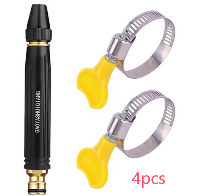 Water gun 4-pack with stainless steel hose clamps